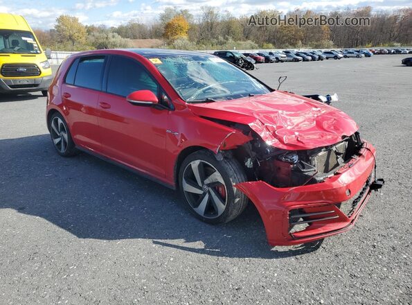 3VW547AU5JM283558 2018 VOLKSWAGEN GTI Red 