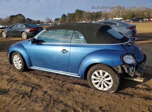 3VW5DAAT7JM515274 2018 VOLKSWAGEN BEETLE Синий Задняя левая четверть