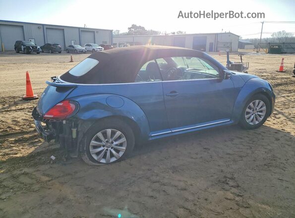 3VW5DAAT7JM515274 2018 VOLKSWAGEN BEETLE Синий Задняя правая четверть