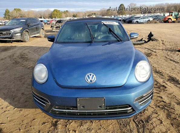 3VW5DAAT7JM515274 2018 VOLKSWAGEN BEETLE Синий Вид спереди