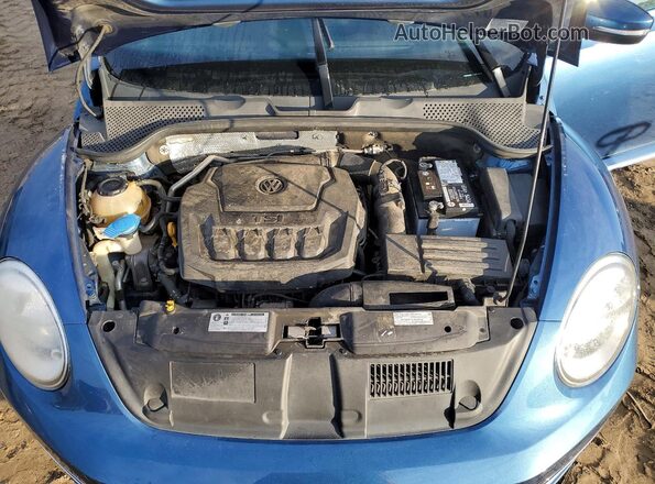 3VW5DAAT7JM515274 2018 VOLKSWAGEN BEETLE Синий Вид задней части салона