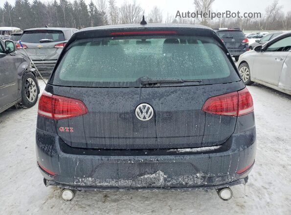 3VW5T7AU1KM038163 2019 VOLKSWAGEN GTI Black Widok z tyłu
