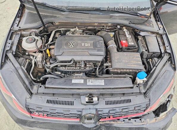 3VW5T7AU9KM009686 2019 VOLKSWAGEN GTI Черный Вид задней части салона