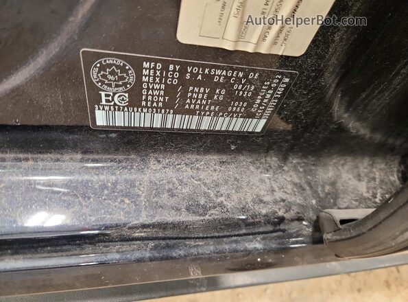 3VW5T7AU9KM031879 2019 VOLKSWAGEN GTI Black Widok komory silnika
