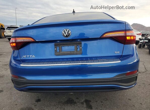 3VW7M7BU1RM040686 2024 VOLKSWAGEN JETTA Blue უკანა ხედი