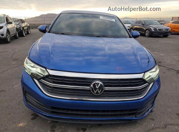 3VW7M7BU1RM040686 2024 VOLKSWAGEN JETTA Blue წინა ხედი