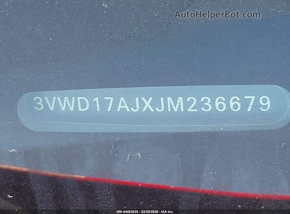 3VWD17AJXJM236679 2018 VOLKSWAGEN JETTA Красный 