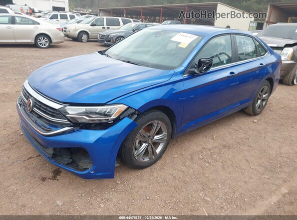 3VWEM7BU3RM048649 2024 VOLKSWAGEN JETTA Синий Передняя левая четверть