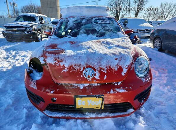 3VWFD7AT3KM719501 2019 VOLKSWAGEN BEETLE Orange Вид спереду