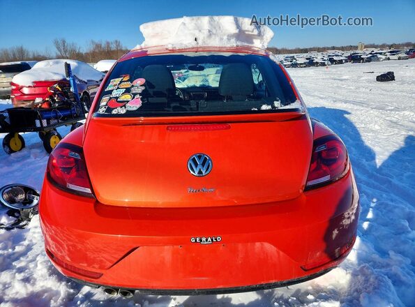 3VWFD7AT3KM719501 2019 VOLKSWAGEN BEETLE Orange Вид ззаду
