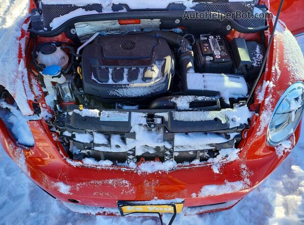 3VWFD7AT3KM719501 2019 VOLKSWAGEN BEETLE Orange Вид задньої частини салону