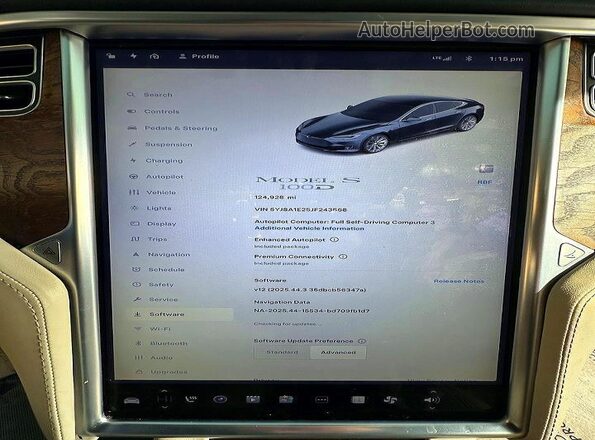 5YJSA1E25JF243568 2018 TESLA MODEL Gray 
