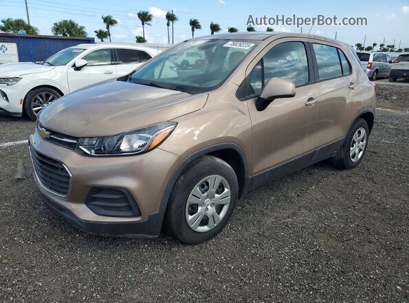 3GNCJKSB9JL410747 2018 CHEVROLET TRAX Tan 