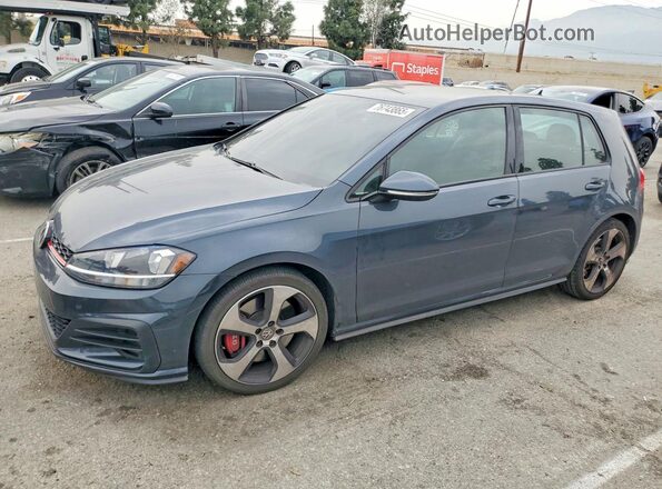 3VW6T7AU0KM015607 2019 VOLKSWAGEN GTI Gray Հետևի ձախ