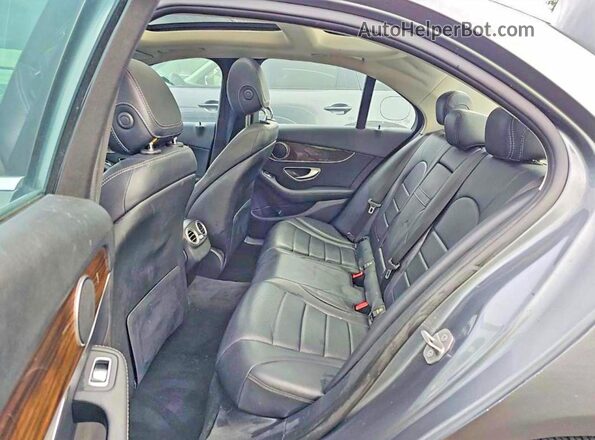 55SWF4KB3HU228021 2017 MERCEDES-BENZ C-CLASS Gray Вид салону спереду