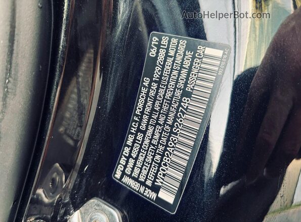 WP0CB2A93LS262748 2020 PORSCHE 911 Black უკანა სალონის ხედი
