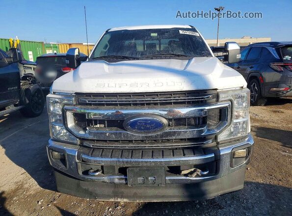 1FT8W3AT1NEE28617 2022 FORD F350 White Widok z tyłu