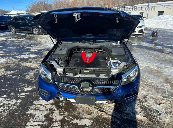 WDC0G6EB2JV025490 2018 MERCEDES-BENZ GLC-CLASS Blue Вид щитка приладів