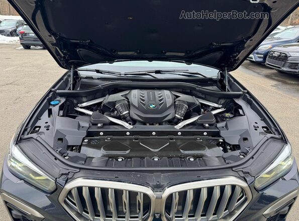 5UXCY8C08L9B21442 2020 BMW X6 Black 