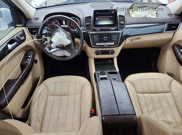 4JGDA5JB5HA831202 2017 MERCEDES-BENZ GLE White ხელსაწყოთა პანელის ხედი