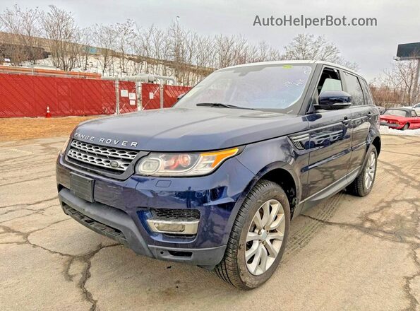 SALWR2VF1GA552189 2016 LAND ROVER RANGE Синий Задняя правая четверть