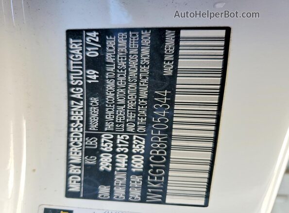 W1KEG1CB8RF054344 2024 MERCEDES-BENZ EQE White 