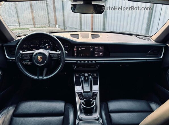 WP0CB2A93LS262748 2020 PORSCHE 911 Black უკანა სავარძლების ხედი
