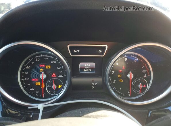 4JGDA5HB7HA919285 2017 MERCEDES-BENZ GLE Black Widok zestawu wskaźników