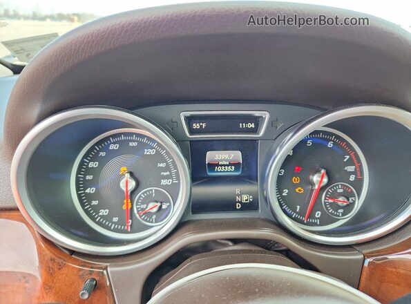 4JGDA5HB8GA787328 2016 MERCEDES-BENZ GLE Brown Սարքավորումների վահանակի տեսք