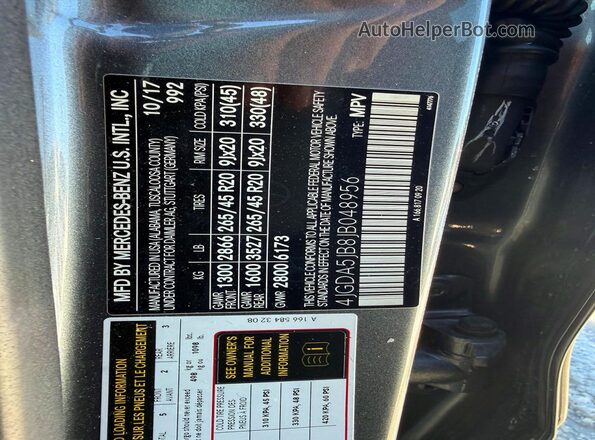 4JGDA5JB8JB048956 2018 MERCEDES-BENZ GLE-CLASS Silver 