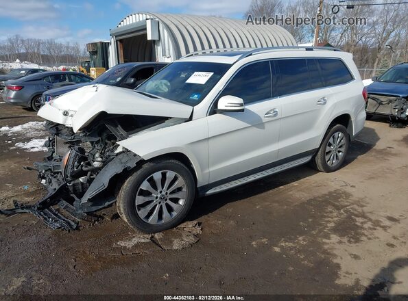 4JGDF6EE0JB078318 2018 MERCEDES-BENZ GLS 450 Белый Передняя левая четверть