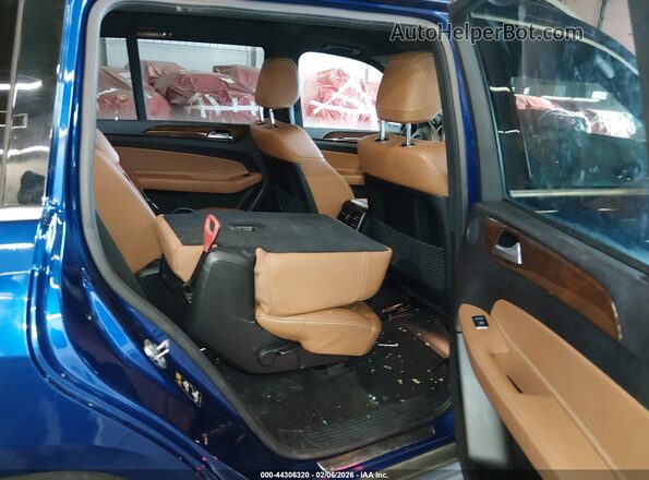 4JGDF6EE2KB238300 2019 MERCEDES-BENZ GLS 450 Blue Vista de la etiqueta del VIN
