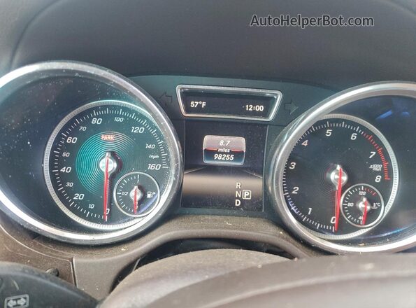 4JGDF6EE9HA802572 2017 MERCEDES-BENZ GLS Black Вид щитка приладів