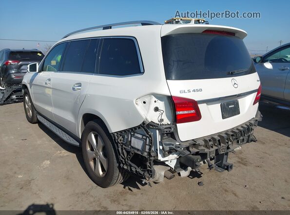 4JGDF6EE9HA962063 2017 MERCEDES-BENZ GLS 450 White Trasero izquierdo