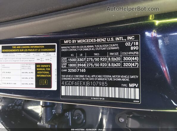 4JGDF6EEXJB107985 2018 MERCEDES-BENZ GLS 450 Dark Blue 