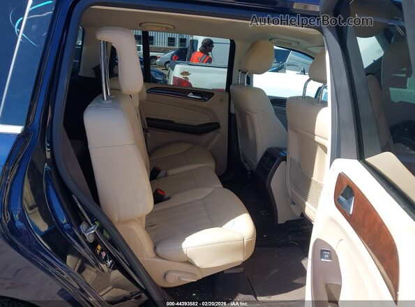 4JGDF6EEXJB176496 2018 MERCEDES-BENZ GLS 450 Dark Blue VIN კოდის სტიკერის ხედი