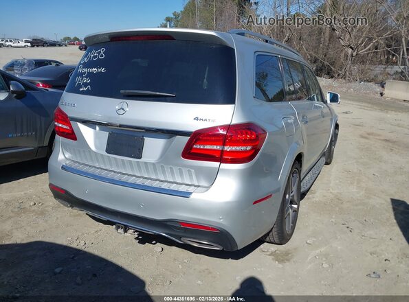 4JGDF7DE0KB202628 2019 MERCEDES-BENZ GLS 550 Silver Rear right
