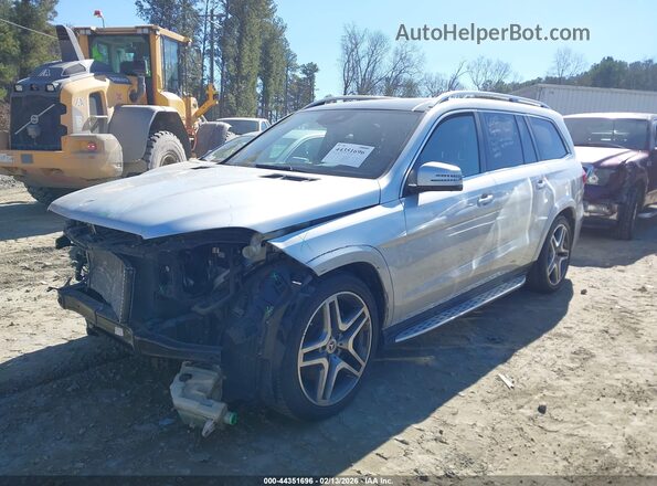 4JGDF7DE0KB202628 2019 MERCEDES-BENZ GLS 550 Silver Front left