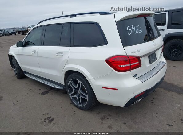4JGDF7DE6HA833401 2017 MERCEDES-BENZ GLS 550 White Trasero izquierdo