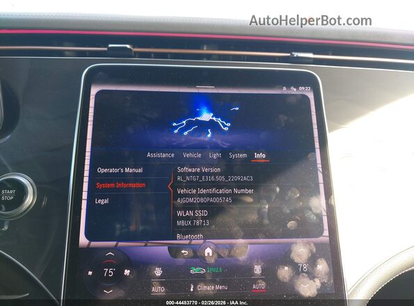 4JGDM2DB0PA005745 2023 MERCEDES-BENZ EQS 450+ SUV Black 