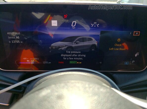 4JGDM2DB0PA029592 2023 MERCEDES-BENZ EQS Gray Вид щитка приладів
