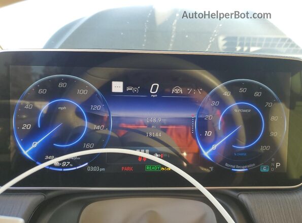 4JGDM2DBXPA027364 2023 MERCEDES-BENZ EQS Черный Вид щитка приборов