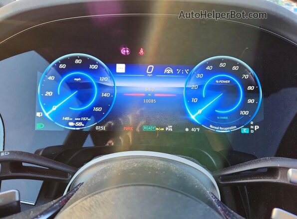 4JGDM4EB6PA019336 2023 MERCEDES-BENZ EQS Gray Widok zestawu wskaźników