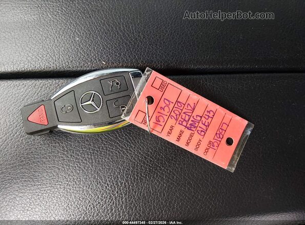 4JGED6EB3KA151897 2019 MERCEDES-BENZ AMG GLE 43 COUPE Black Вид панелі приладів
