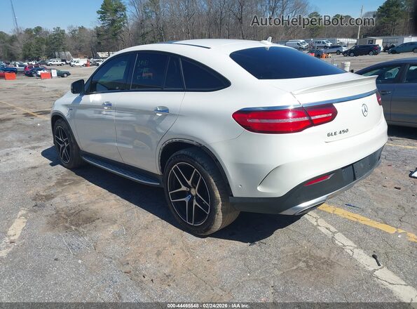 4JGED6EB8GA048756 2016 MERCEDES-BENZ GLE 450 AMG COUPE White Trasero izquierdo