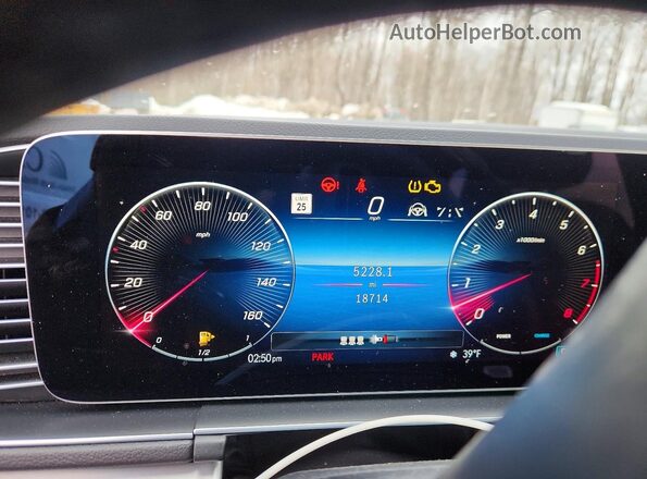 4JGFB4FB8SB463320 2025 MERCEDES-BENZ GLE Silver Вид щитка приладів