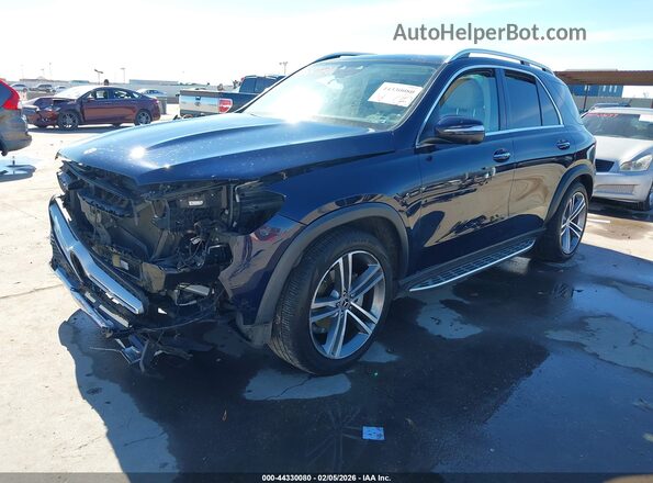 4JGFB4JB7NA583384 2022 MERCEDES-BENZ GLE 350 Dark Blue Передняя левая четверть
