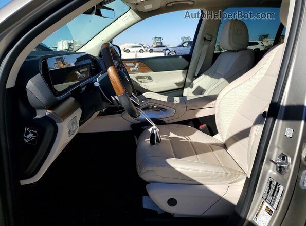 4JGFB4JBXNA640452 2022 MERCEDES-BENZ GLE Beige Widok wnętrza z przodu