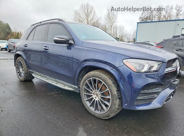 4JGFB4KB3MA495610 2021 MERCEDES-BENZ GLE Синий Передняя правая четверть