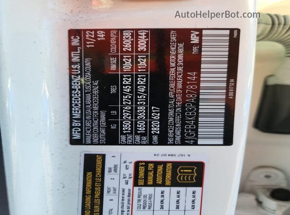 4JGFB4KB3PA878144 2023 MERCEDES-BENZ GLE White Շարժիչի բաժամունքի տեսք